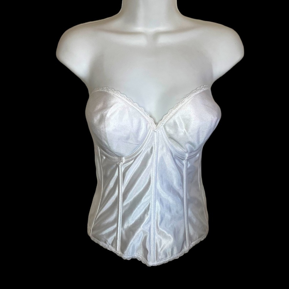 Under cover womens white Strapless Overbust Boned Corset Bustier